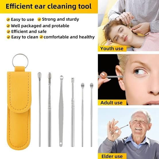 Ear Wax Cleaning Kit 6 Pcs Ear Pick Tools