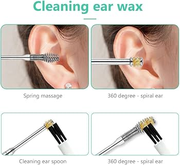 Ear Wax Cleaning Kit 6 Pcs Ear Pick Tools